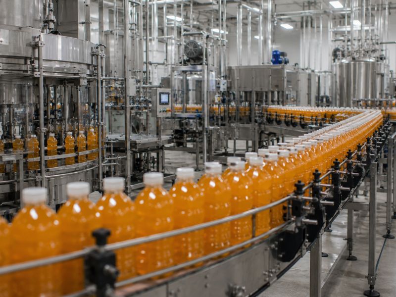 Automated flexible packaging equipment producing stand-up pouches for retail food packaging applications.